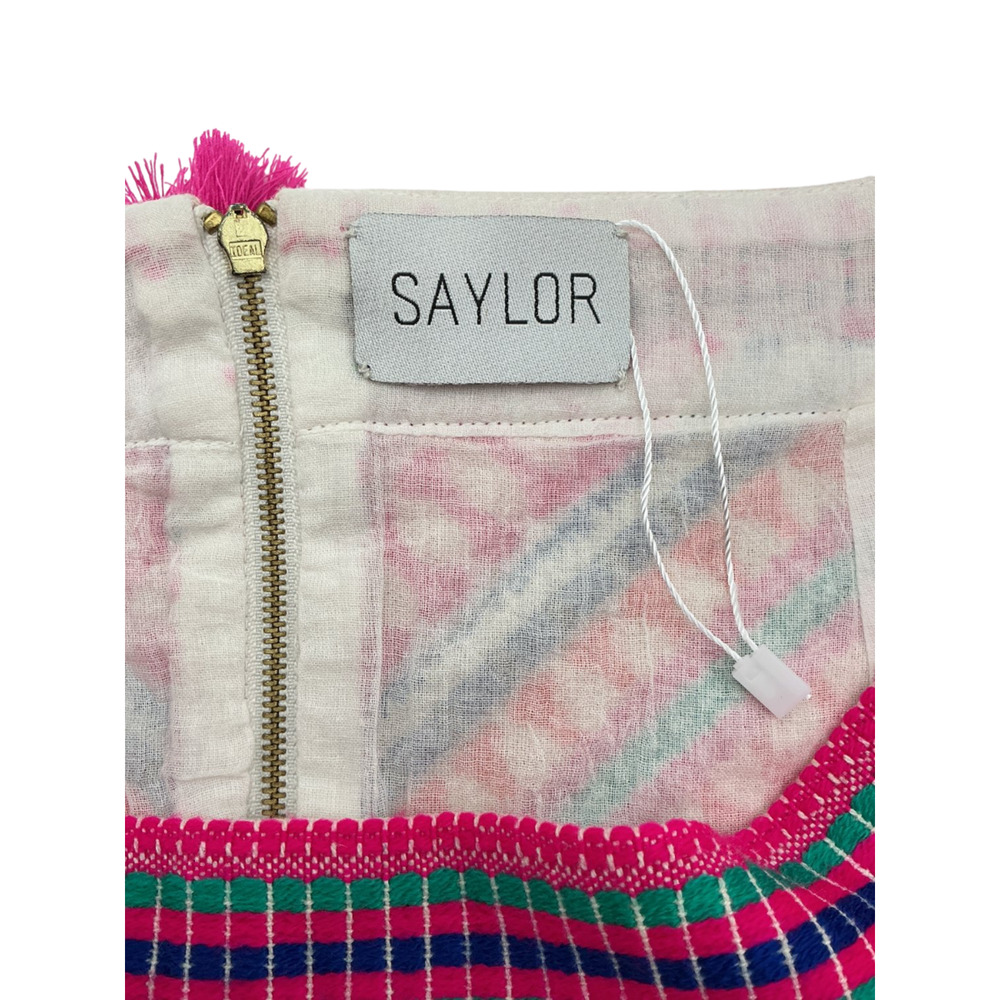 Saylor Vibrant Multicolor Puka Shell Trimmed Skirt Size S - Picture 4 of 4